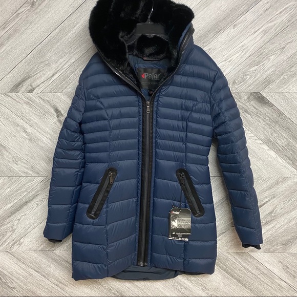 NWT Pajar Canada | Navy CeCe Quilted Down Coat M - Picture 6 of 12